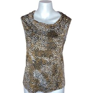 Tahari ASL Animal Print Blouse